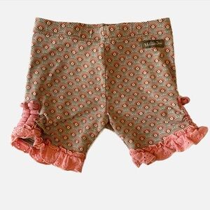 Matilda Jane Scalloped Rainbow Ruffle Shorts - Size 6 Kid